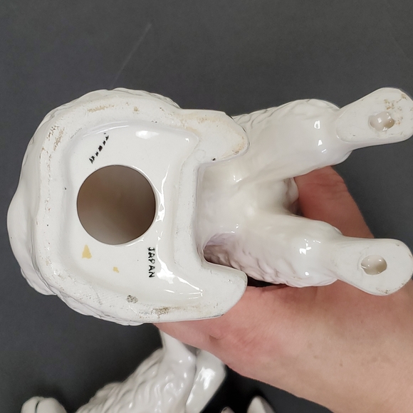 - 60's Vintage large ceramic poodles - Picture 6 of 8